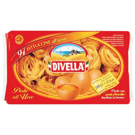 Макаронные изделия Divella Fettuccine яичные гнезда 500г