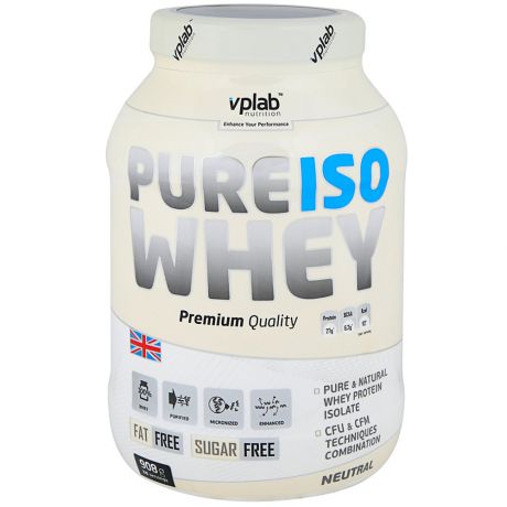 Протеин VpLab Pure Iso Whey нейтральный 908 г