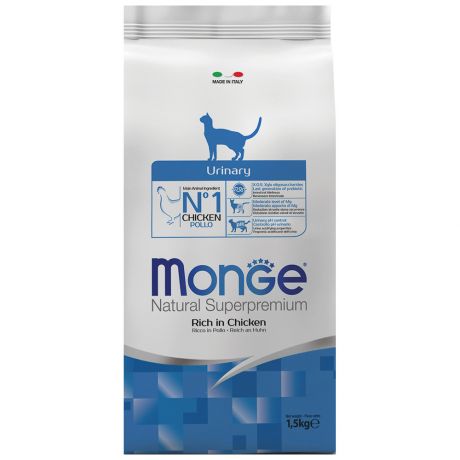 Корм сухой Monge Cat Urinary профилактика МКБ для кошек 1.5 кг