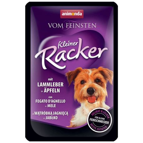 Корм влажный Animonda Vom Feinsten Kleiner Racker c печенью ягненка и яблоками для собак 85 г