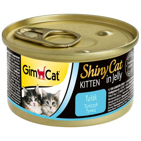Корм влажный Gimborn GimCat ShinyCat с тунцом для котят 70 г