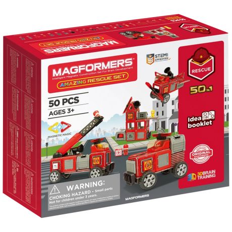 Конструктор магнитный Magformers Amazing Rescue Set 717003