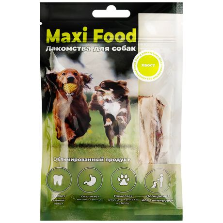 Лакомство Maxi Food хвост говяжий для собак 100 г