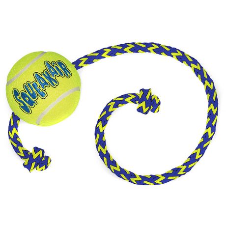 Игрушка KONG Air Теннисный мяч с канатом для собак средний