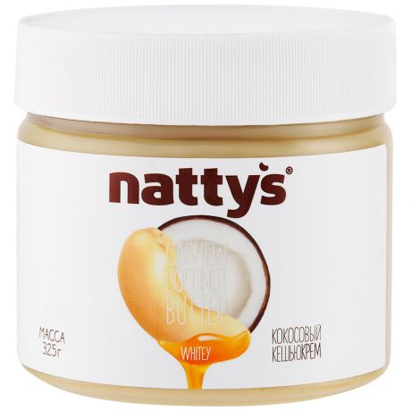 Паста Nattys Whitey кешью-кокосовая с медом 325 г