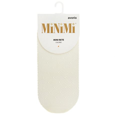 Носки женские Minimi Rete Pois кремовые сетка синтетические