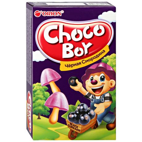 Печенье Orion Choco Boy Черная смородина 45 г