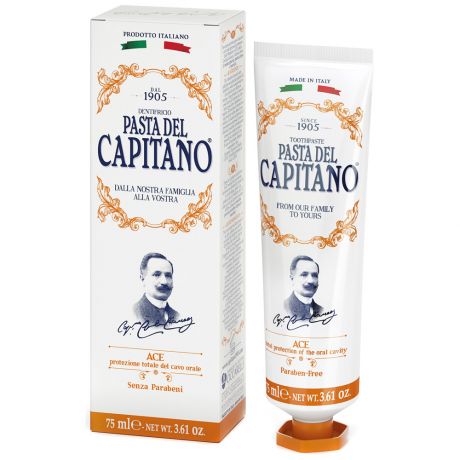 Зубная паста Pasta del Capitano с витаминами 75 мл