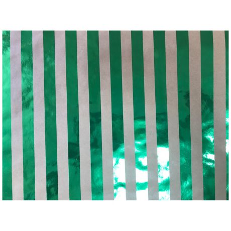 Крафт бумага Magic Pack Зеленые полосы для сувенирной продукции немелованная в листах 1000х700 мм