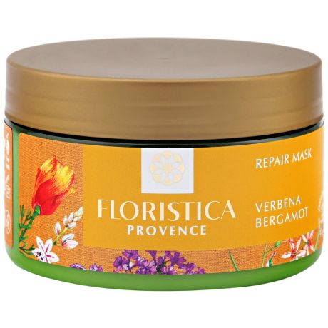 Маска для волос FLORISTICA Provence для окрашенных волос Интенсивное восстановление Вербена лимонная Бергамот 250 мл