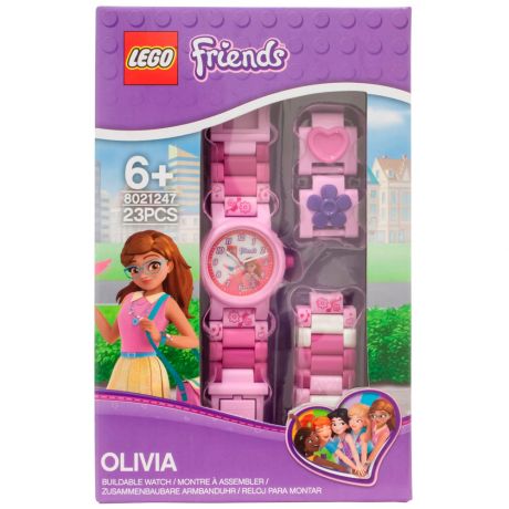 Детские наручные часы Lego аналоговые Friends Olivia (Оливия) на ремешке
