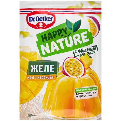 Желе Dr.Oetker Happy Nature со вкусом манго и маракуйи 41 г