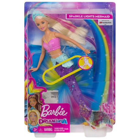 Кукла Mattel Barbie Сверкающая русалочка с подвижным хвостом и короной