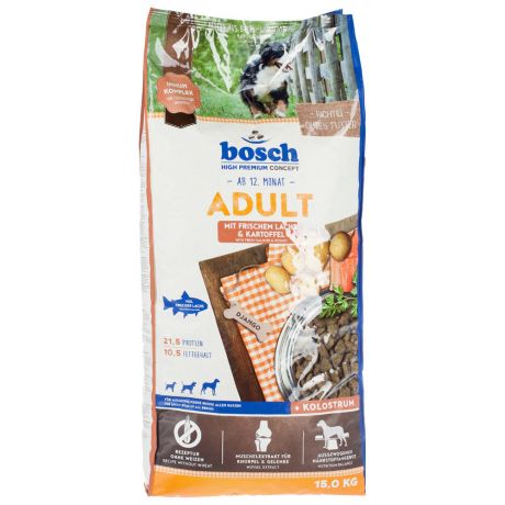 Корм сухой Bosch Adult с лососем и картофелем для собак 15 кг