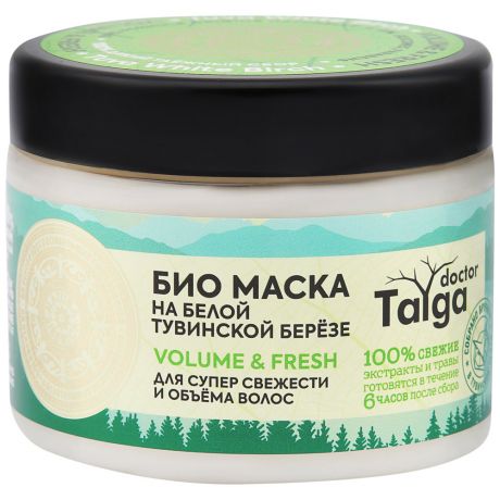 Маска для волос Natura Siberica Doctor Taiga Био Освежающая для супер свежести и объема 300 мл