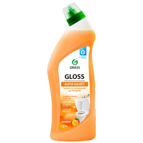 Средство чистящее для ванны и туалета Grass Gloss Amber гель 750 мл