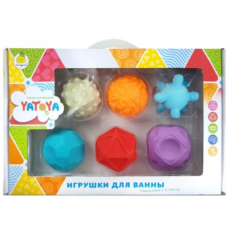 Игрушка развивающая ЯиГрушка Мячики массажные разноцветные (6 штук)