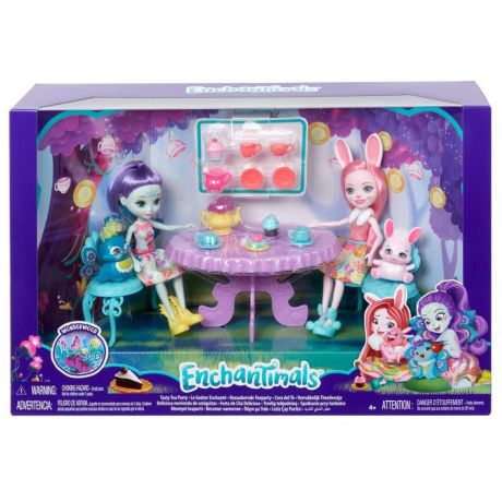 Игровой набор Mattel Enchantimals Чаепитие Пэттер Павлины и Бри Кроли