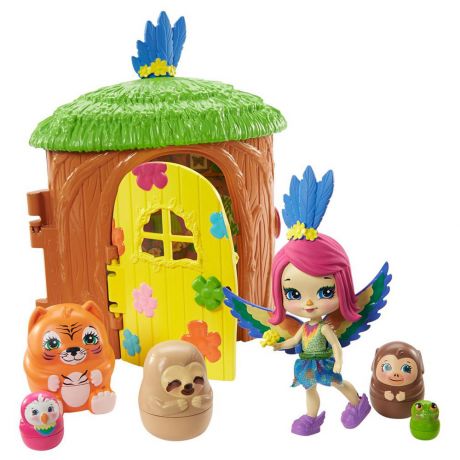 Игровой набор Mattel Enchantimals Домик-сюрприз Пикки Какаду