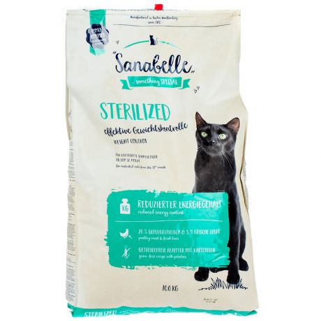 Корм сухой Sanabelle Sterilized для кошек 10 кг