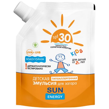 Эмульсия для загара детская Sun Energy Economy SPF 30 200 мл