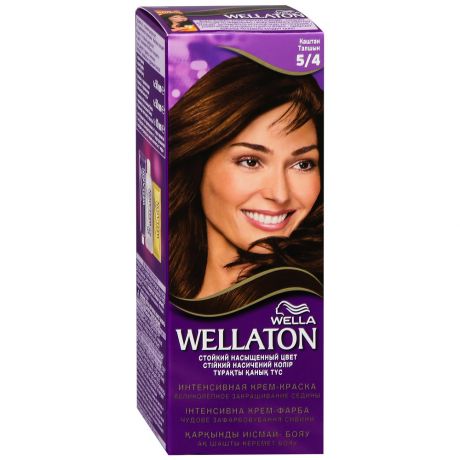 Крем-краска для волос Wella Wellaton Интенсивная 5.4 каштан 110 мл