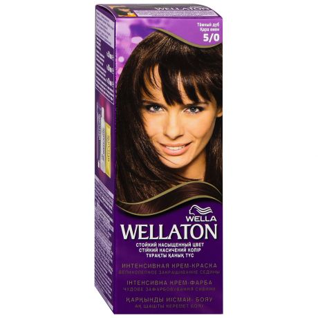 Крем-краска для волос Wella Wellaton Интенсивная 5.0 темный дуб 110 мл
