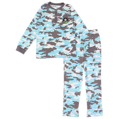 Пижама для мальчика КотМарКот Милитари размер 122 (джемпер, брюки)