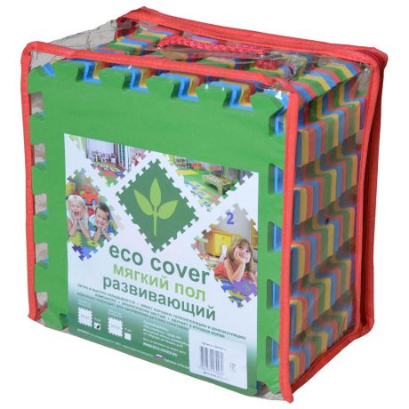 Коврик-пазл Eco Cover Мягкий пол Математика 15 деталей (1 деталь 25х25 см)