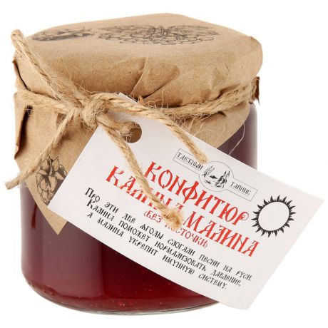 Конфитюр Таежный Тайник Калина-малина без косточек 240 г