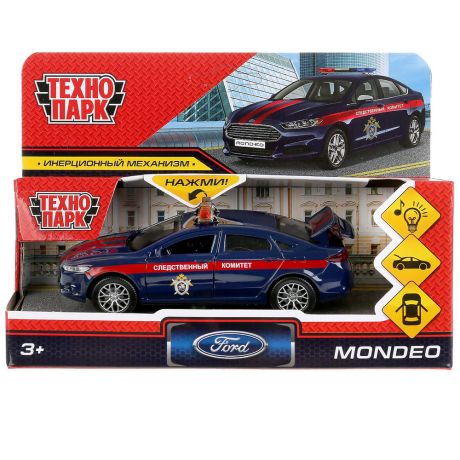 Машина Технопарк металлическая инерционная Ford Mondeo Следственный комитет 12 см