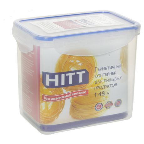 Контейнер пищевой Hitt пластиковый герметичный прямоугольный 1.48 л