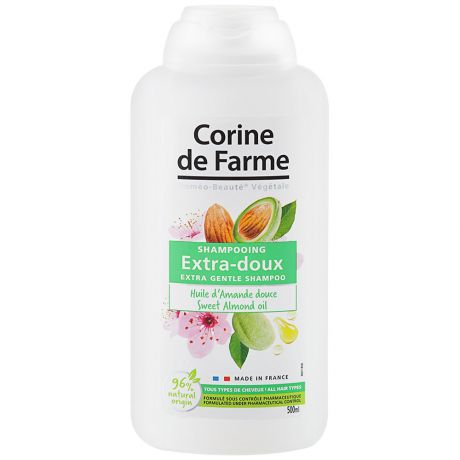 Шампунь для волос Corine de Farme мягкий с маслом миндаля 500 мл