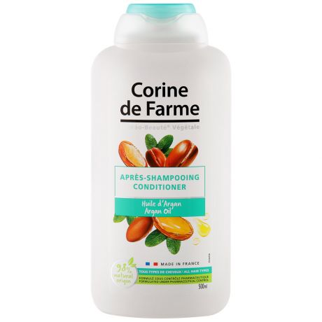 Бальзам-ополаскиватель для волос Corine de Farme с аргановым маслом 500 мл