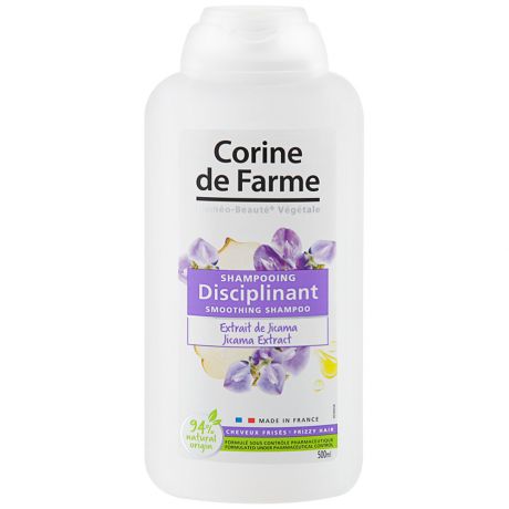 Шампунь для волос Corine de Farme разглаживающий с экстрактом хикамы 500 мл