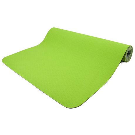Коврик для йоги Torres Comfort 0.4 см зелено-серый