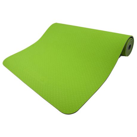 Коврик для йоги Torres Comfort 0.6 см зелено-серый