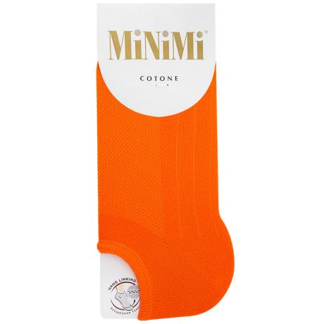 Носки женские MiNiMi Mini Cotone 1101 суперукороченные оранжевый размер 39-41