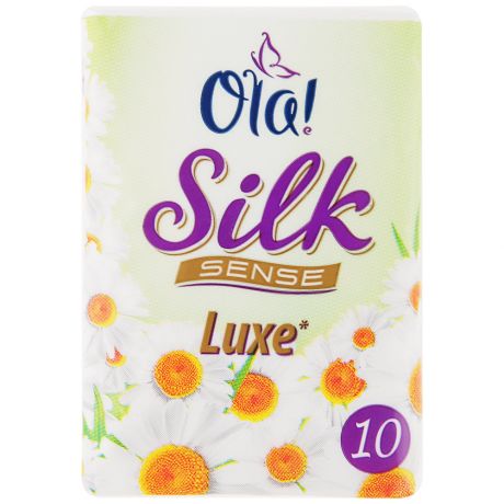 Бумажные носовые платочки Ola! Silk Sense Compact аромат Ромашка 10 штук
