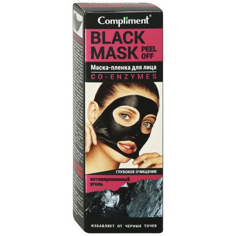 Маска-пленка для лица Compliment Black Mask Co-Enzymes 80 мл