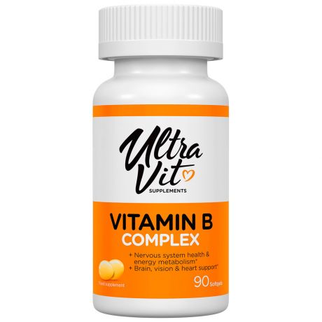 Комплекс витаминов UltraVit группы B (90 капсул)