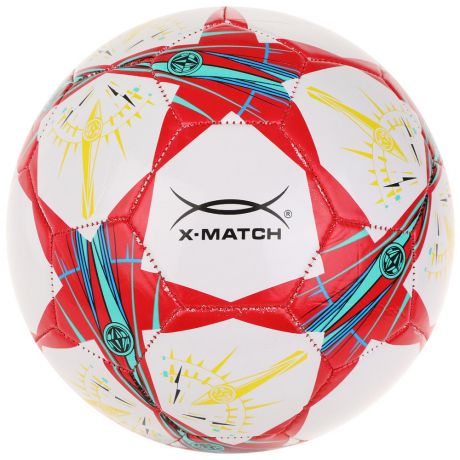 Мяч футбольный X-Match 1 слой PVC 1.6 мм звезды