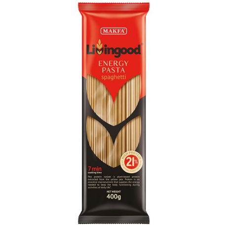 Макаронные изделия Livingood LG Energy Pasta Spaghetti 400 г