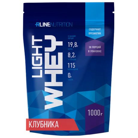 Протеин RLine Light Whey Клубника 1 кг