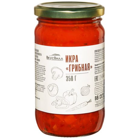 Икра ВкусВилл Грибная 350 г