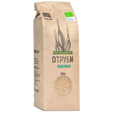 Отруби Черный хлеб пшеничные органические 0.5 кг