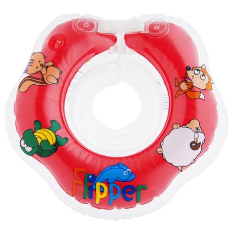 Круг детский Roxy Flipper на шею для купания красный
