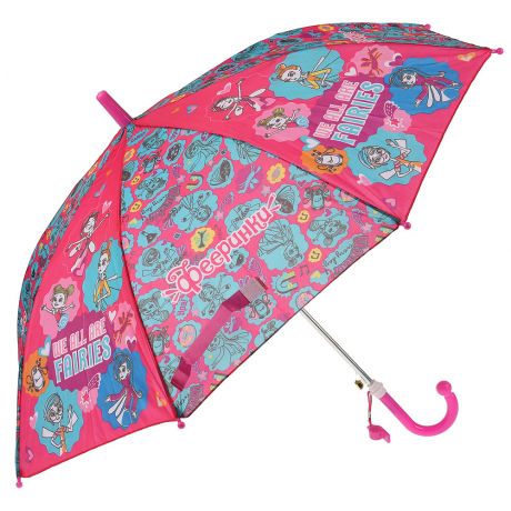 Зонт детский Играем вместе Фееринки со свистком 45 см