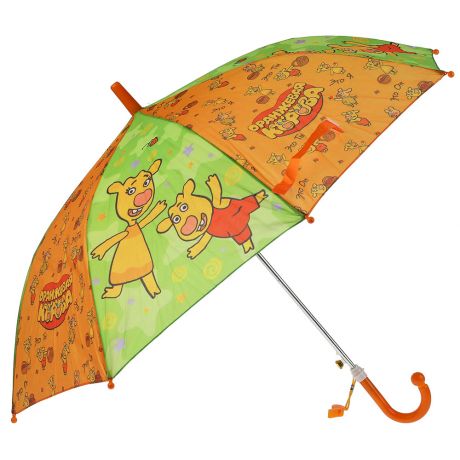 Зонт детский Играем вместе Оранжевая корова со свистком 45 см