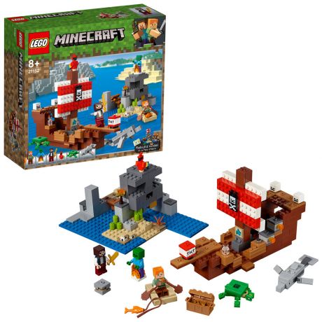 Конструктор Lego Minecraft Приключения на пиратском корабле